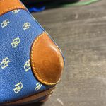 Dooney & Bourke  Blue/Tan Leather Satchel Photo 3