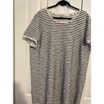 Green Envelope‎ blue striped short sleeved sweater dress 3X Black Photo 3