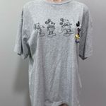 Disney  World Florida Mickey Mouse Gray Embroidered T-shirt Unisex XL Sketch Photo 0