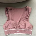 Alo Yoga Airlift Alignment Bra Smoky Quartz/White XS Photo 4