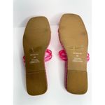 BP Nordstrom Jelly Strap Sandals Size 6 Viola Barbie Pink Braided Square Toe Photo 7