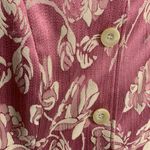Bisou Bisou Vintage  Pink & Cream Floral Tapestry Coat Size 4 Photo 3