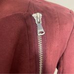 Vigoss faux suede zip jacket maroon Photo 6