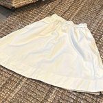 Everlane Organ Cotton Creme Midi Skirt Size 00 Photo 0