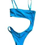 SKIMS Strapless Monokini Swimsuit Turquoise Blue Size Small Photo 1