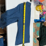 Talbots Vintage  Denim Ruffle Western Cowgirl Button Up Shirt Rodeo Medium Cotton Photo 6