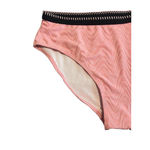 SheIn  2 Piece Bikini Swim Suit Womens Size Large Pink Black Trim Brief Bottoms Photo 9