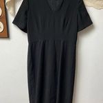 Burberry Black Vneck Empire Waist Sheath Dress size 10 medium Photo 0
