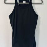 prAna  Black Ribbed Fitted Becksa Sleeveless Tank Top Small Photo 0