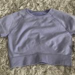 Cropped Workout Top Purple Size M Photo 2