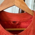 Vintage Crimson Rust Red Suede Leather Bomber Jacket Size L Photo 6