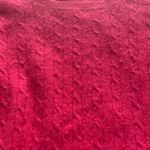 J.Crew  Wool Cashmere Blend Crew Neck Cable Knit Sweater Size M Pink Photo 9