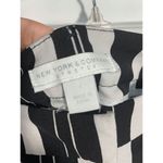 New York & Co Stretch Striped Wide Leg Trouser Pant Black Size 6 Photo 6