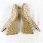 G.H. Bass Edie Sling Back Espadrille Wedges Tan Cream 8.5 Photo 2