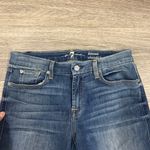 7 For All Mankind Medium Blue Kimmie Straight Leg Jeans Photo 3