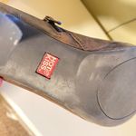 Hot Kiss Brown Booties with Gold Buckles Photo 4