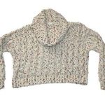 Moon & Madison Cowl Neck Confetti Chunky Knit Sweater Size Small Cozy Neutral Brown Photo 0
