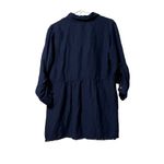 Tommy Bahama  Shirt Dress Button Linen Blend Navy‎ Beach Travel Cruise Vacation Photo 1