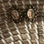 Handmade Limoges 1940s Hand Painted VTG Cameos Clip Earrings Pat 156492 Photo 1