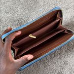 Handbag Republic Classic Vegan Teal Two Piece Crossbody/Wallet Set Blue Photo 7