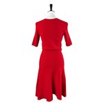 Banana Republic Sweater Dress Elbow Sleeves Round Neck Cherry Red Women’s Small Photo 3