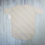 LuLaRoe NWT  Pastel Yellow Purple High Low Short Sleeve Top Women's Size XXS Photo 3