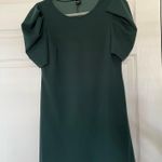 SheIn Short Green Dress Puff Sleeve Photo 1