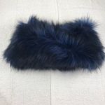 Head Faux navy blue fur Boa piece Photo 3