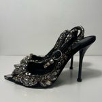 Alexander McQueen  Punk Swarovski Crystal Embellished Ankle Strap Sandals Heels Photo 8