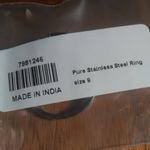 Brazilian Smoky Quartz Stainless Steel Three Stone Fancy Ring (Size 9) Photo 15