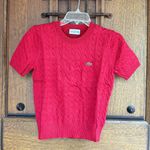 Lacoste  Red Knit Sweater Size S Photo 0