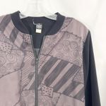 Nightmare Before Christmas Bomber Jacket Medium Halloween Zip Up Black 1676 Photo 9