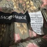 Sag Harbor Vintage  Pleated Floral Bohemian Maxi Skirt Size M Elastic Waist Photo 10