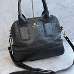 Kate Spade Southport Avenue Small Jenny Black Leather Bag Crossbody Satchel Size M Photo 0