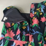 J.Crew  Navy Floral Dress Women’s Size 10 Floral basketweave square-neck dress Photo 5