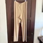 CHICO'S TRAVELERS | Taupe Tan Flat Front Straight Leg Pull on pants | Large 2 Photo 5