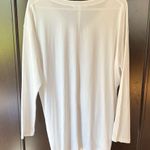 Athleta Like New  Ruched Front Long Sleeve Top White Size Large Photo 7