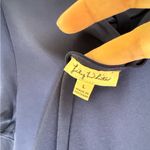 Lily White  Navy Cross Back Short Sleeve Blouse Photo 5