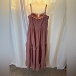 VICI NEW‎  SUNSHOWER COTTON TIERED MAXI DRESS - DUSTY ROSE XL 499 Photo 7
