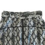 For Love & Lemons Claude Faux Snakeskin Mini Skirt Women’s Size XS Black Photo 2