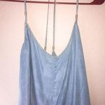 Life in Progress denim tank top Photo 0