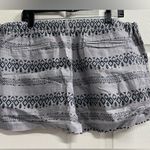 Caslon  Gray and Black Boho Linen Shorts - Size XL - EUC Photo 1