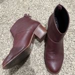 Toms  Leila oxblood leather booties size 9.5 Photo 3