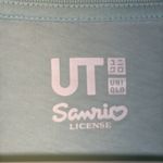 Sanrio  Uniqlo Seafoam Short Sleeve Shirt Egg Gudetama Size Large EUC #1572 Photo 4