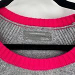 Anthropologie  Rebekah‎ Color block Tunic Sweater Size Small Gray Pink Photo 4