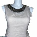 lungo l'arno Lungo L’Arno 100% linen dress beaded neckline Size Medium  Photo 3