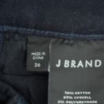 J Brand Jeans Lillie High Rise Crop Button Fly Dark Wash Denim Blue Womens 2 26 Photo 6