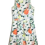 Gap  Sara Dress Designed & Crafted Fit Flare Pockets High Neck Floral 4 Tall Photo 1