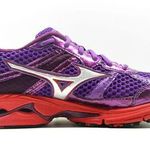 Mizuno  Wave Rider 15 Neutral Running Shoes Lace Up Athletic Purple Red 8.5 Photo 0