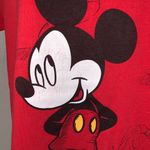 Disney Mickey Mouse unlimited vintage red shirt sleeve shirt Photo 1